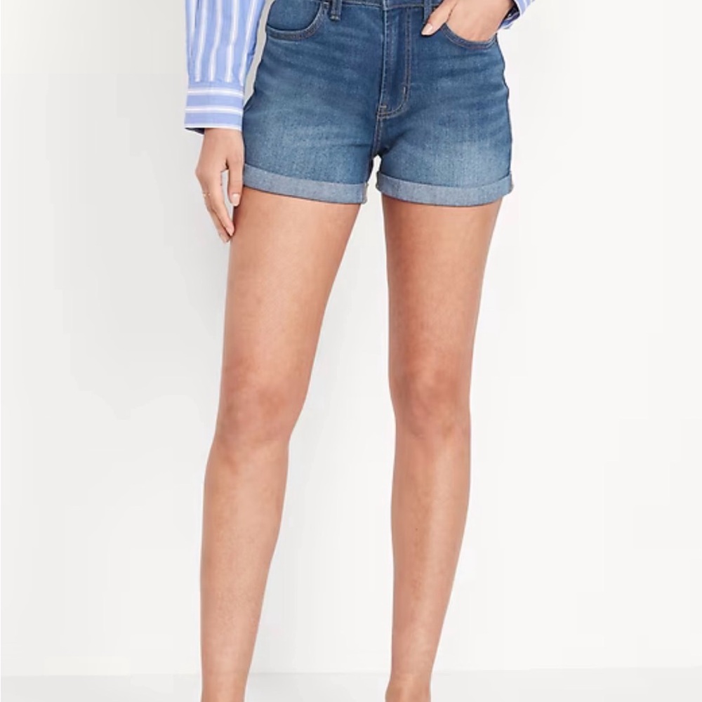 New Boundaries Large Dark Blue Jean Shorts